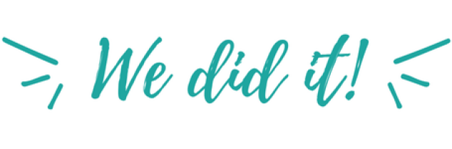 We did it!